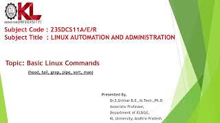 Basic linux commands head tail grep pipe sort man [upl. by Aenehs746]