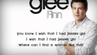 Glee Jessies Girl Lyrics [upl. by Gnohc]