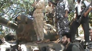 Call To Prayer By Syria Mujahideen On Top Of Tank Except Call Sound Is Very Fake [upl. by Nolla673]