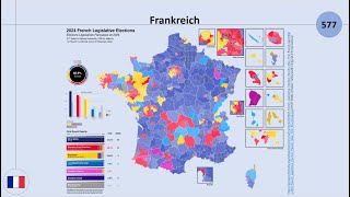 Wahl der Nationalversammlung in Frankreich 2024 Das Ergebnis im Überblick NFP RN Marine Le Pen [upl. by Megdal]