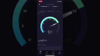 Speedtest OTE vdsl 50Mbps [upl. by Johppa]