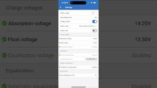 Victron 30A MPPT Charge Controller Settings solarpanel [upl. by Eidda]