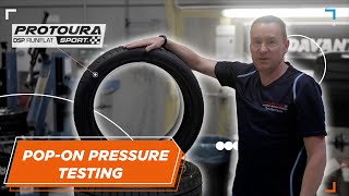 Davanti Tyres  Pop on pressure test with Protoura Sport DSP Runflat [upl. by Prem]