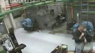 Boiler Explosion Surveillance Video [upl. by Yekram]