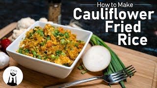 How to Make Cauliflower Fried Rice  Keto LowCarb [upl. by Retsae]