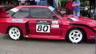 Keith Edwards Audi Sport Quattro at Shelsley Walsh 7th 8th May 2011 [upl. by Oer]