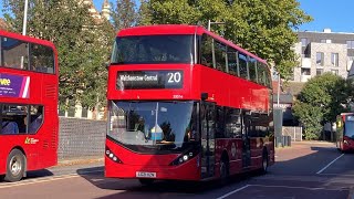 FRV Stagecoach London Route 20 Walthamstow Central  Debden Enviro400 EV 14174e LG21 HZN [upl. by Chirlin]