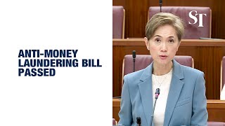 AntiMoney Laundering Bill passed in Singapore [upl. by Lebyram968]