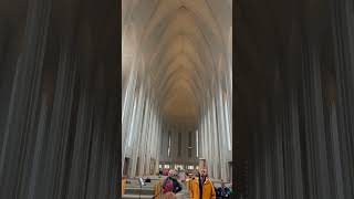 Famous church of Reykjavik Iceland shorts [upl. by Acinorrev]