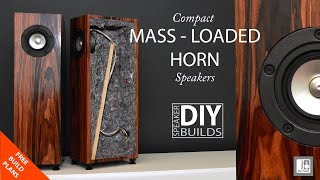 Horn Speaker  DIY Compact Mass Loaded Horn Speakers Mark Audio Full range Drivers [upl. by Yelsel158]