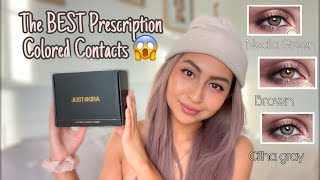 The BEST Prescription Colored Contact Lenses  REVIEW Super Afordable [upl. by Ahsik]