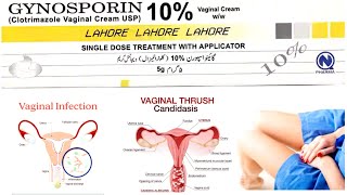 GYNOSPORIN 10 uses in Urdu Hindi  Vaginal Cream [upl. by Wynn115]