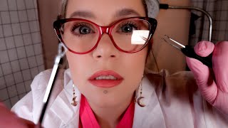 ASMR Dermatologist Facial Exam  Pimple Extractions [upl. by Adalia]