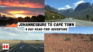 DRIVING from JOHANNESBURG to CAPE TOWN 4 Day Road Trip Adventure [upl. by Kain]