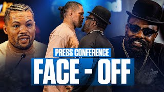 Joe Joyce amp Derek Chisora Have HEATED Exchange At Press Conference [upl. by Sajet467]