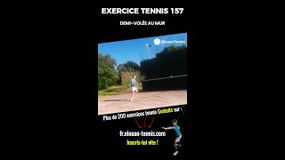 Exercice tennis numéro 157  demivolée au mur [upl. by Saretta]