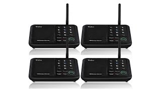 Wuloo Intercoms Wireless  Home 5280 Feet Range 10 Channel 3 Code  Wireless Home Intercom System [upl. by Ahilam]