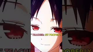 When teacher said ‘sit properly’ animeedit anime animefunnymemes [upl. by Eiramave417]