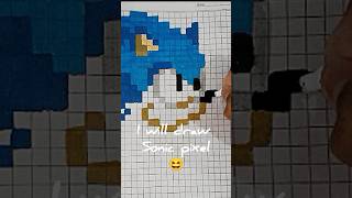 Sonic Pixel Art sonic pixelart shorts [upl. by Aklam]