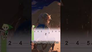 Gerudo Valley Guitar Tab gerudovalley zelda guitartabs [upl. by Nrojb410]