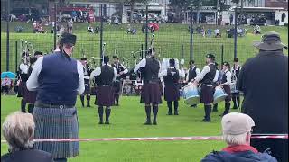 Clogher and District Grade 3A  Ulster Pipe Band Championships 2024 Best Drums and Best Bass [upl. by Einra289]