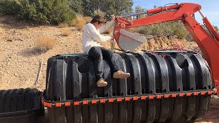 DIY Septic System Install  Episode 6  Off Grid Ranch Arizona [upl. by Umont252]