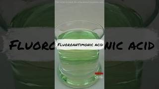 Fluoroantimonic Acid 🤯💀।। trending science scienceexperiment shortsfeed shorts [upl. by Assillem618]