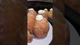 Bavarian Cream Donuts amp Apple Fritters from the same dough recipe So easy and delicious [upl. by Nagol946]