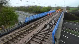 Stobart Rail  M6 Motorway Bridge  Sandbach [upl. by Rior]