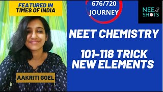 Easy Trick 101118 elements song periodic table  NEET Inorganic Chemistry  NEET 2022 2023 [upl. by Chantal]