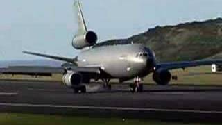 Kc10 landing at lajes [upl. by Neirual869]