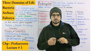 Prokaryotes introduction and comparison of three domains of life [upl. by Ecerehs]