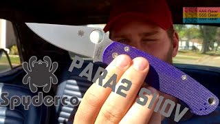 Review Spyderco Paramilitary 2 S110V quotSharpest Knife From Factory But Do You Even Blurplequot [upl. by Isherwood]