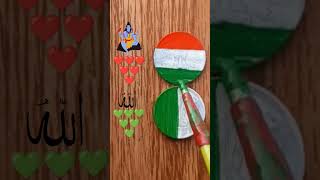 Indian  Algeria flag painting shortvideo trending [upl. by Candi616]