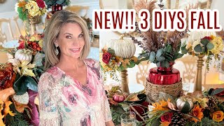 🎃NEW 3 DIY FALLTHANKSGIVINGCHRISTMAS DECOR CRAFTS 🎃 I Love Fall ep 24 Olivias Romantic Home DIY [upl. by Nnyliram774]