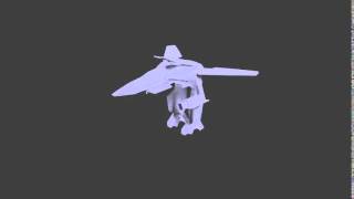 Robotech veritech transformation test 2  Blender 276 [upl. by Runkel521]