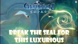 How to open this Jademouth cliff seal Chenyu Vale Chest Part 8  Genshin Impact [upl. by Icam]