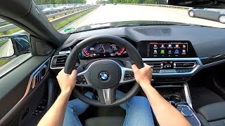 BMW 4 series 430i Gran Coupe M sport  pov test drive [upl. by Dyl]