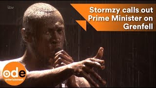 Stormzy calls out the Prime Minister on Grenfell  BRITs 2018 [upl. by Nnylyar]