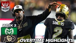 🚨 OVERTIME HIGHLIGHTS 🚨 Colorado edges Colorado State in 2OT  ESPN College Football [upl. by Tiena985]