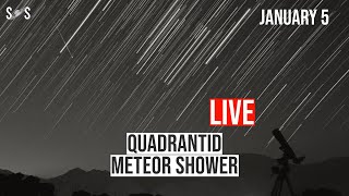 Live  Quadrantid Meteor Shower 2024  January 5 [upl. by Enilauqcaj919]