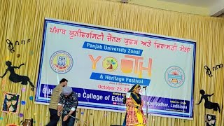 Sammi 2nd runner up team Govt college of Education sec 20 Chandigarh zonal youth festival 2024 [upl. by Eugatnom927]