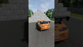 Vehicles CRASHING into 2 Concrete Walls BeamNG Drive Gameplay [upl. by Ynnig33]