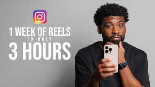 Creating 1 Week Of Instagram Reels in ONLY 3 Hours My Breakdown  Tips [upl. by Jd]