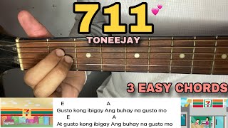 711  TONEEJAY EASY GUITAR TUTORIAL [upl. by Lund]