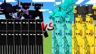 ENDERMAN vs DIAMOND amp GOLD Army [upl. by Fidelity546]