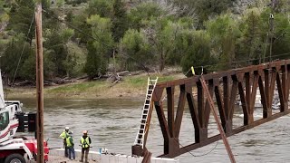 Construction crews install major component of new Carbella Bridge [upl. by Mayer]