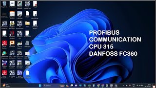 PROFIBUS COMMUNICATION BETWEEN SIEMENS PLC amp DANFOSS DRIVE [upl. by Tnahsarp]