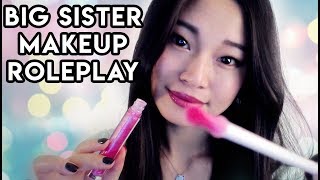 ASMR Big Sister Does Your Makeup Roleplay [upl. by Aihsar753]