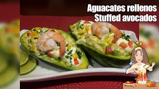 AGUACATES🥑🥑 RELLENOS🦐🦐  Stuffed avocados [upl. by Eseneg529]